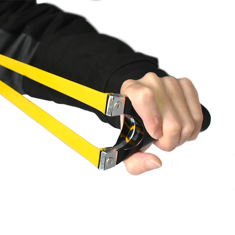 Portable Slingshot Resin Alloy Crossbow Catapult Used Flat Rubber Band