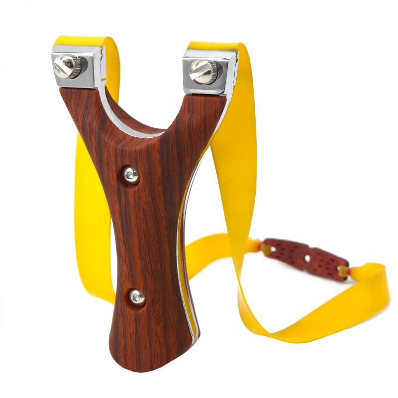 Portable Slingshot Resin Alloy Crossbow Catapult Used Flat Rubber Band