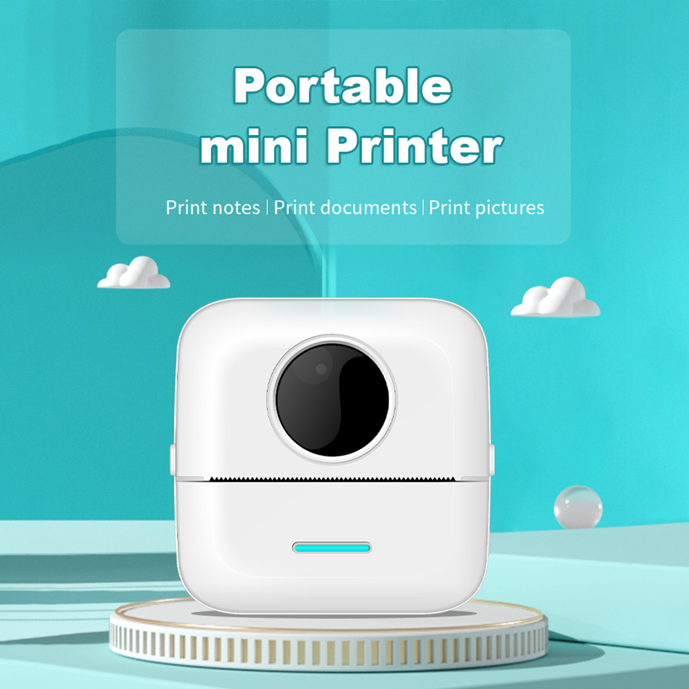 Portable 200dpi Wireless Thermal Label Printer Mini Note Memo Ink-Free Printer