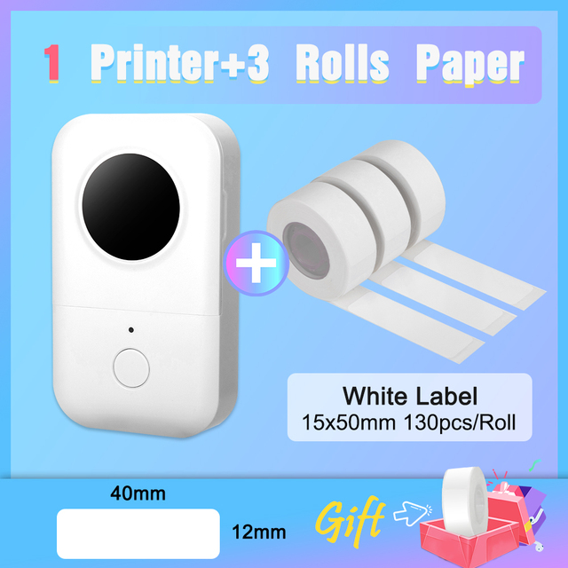 Mini Label Printer  Tag Planner Sticker Wireless Thermal Printer