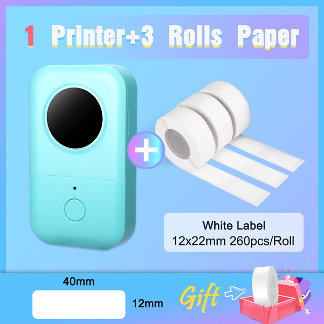 Mini Label Printer  Tag Planner Sticker Wireless Thermal Printer