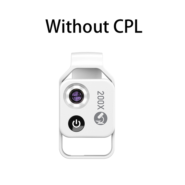 200X digital microscope lens with CPL mobile LED Light guide micro pocket macro lenses