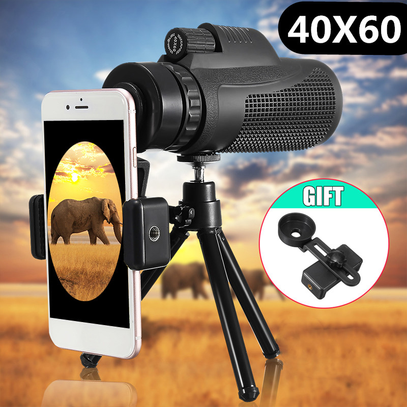 40x60 Zoom Telephoto Lens HD Monocular Telescope Phone Camera Lens Universal