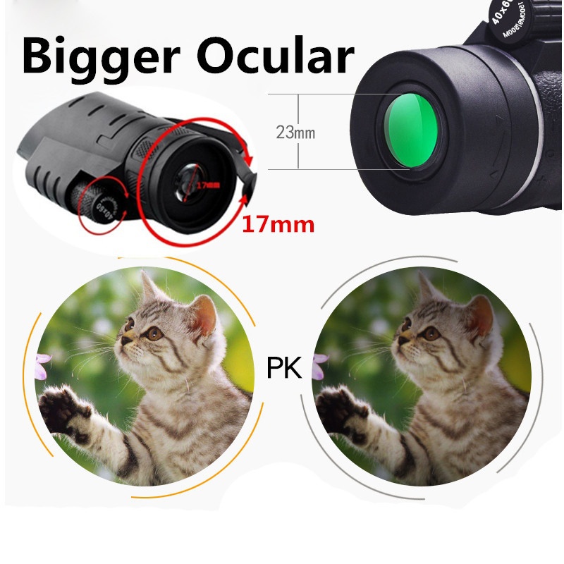 40x60 Zoom Telephoto Lens HD Monocular Telescope Phone Camera Lens Universal