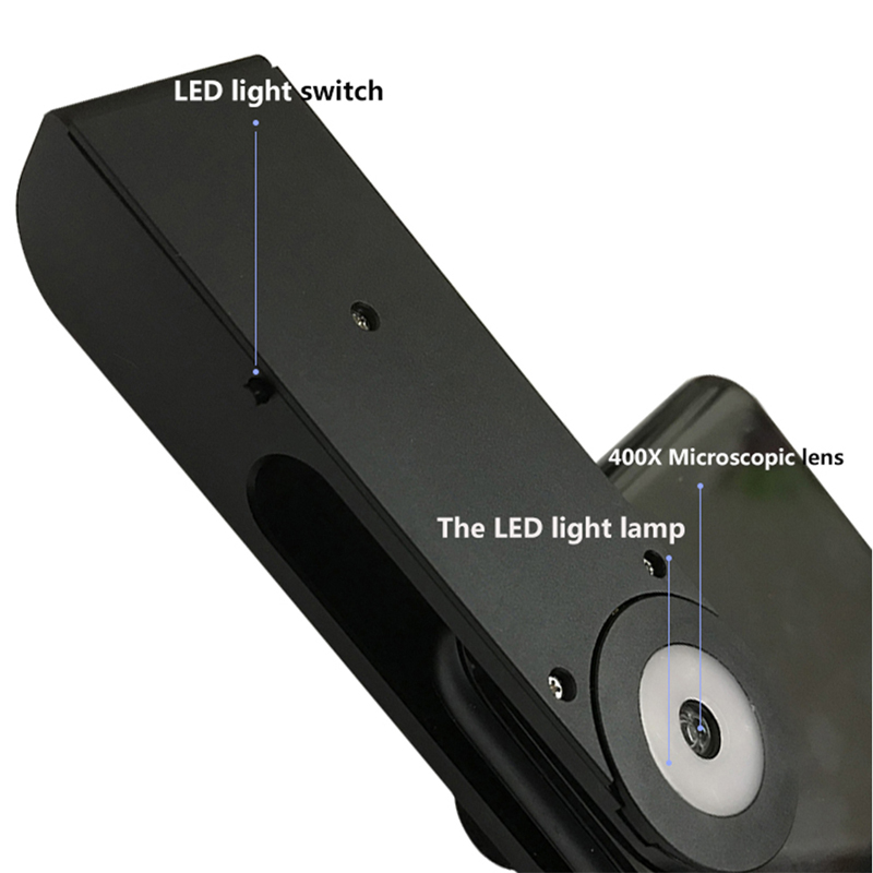 400X Microscope Lens Universal Phone HD Camera Lens High Magnification LED Light Easy Use Magnifying Glass