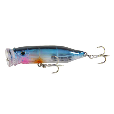Suke Fishing Lures 7cm/9.4g Topwater Popper Bait 5 Color Hard Bait Artificial Wobblers Plastic Fishing