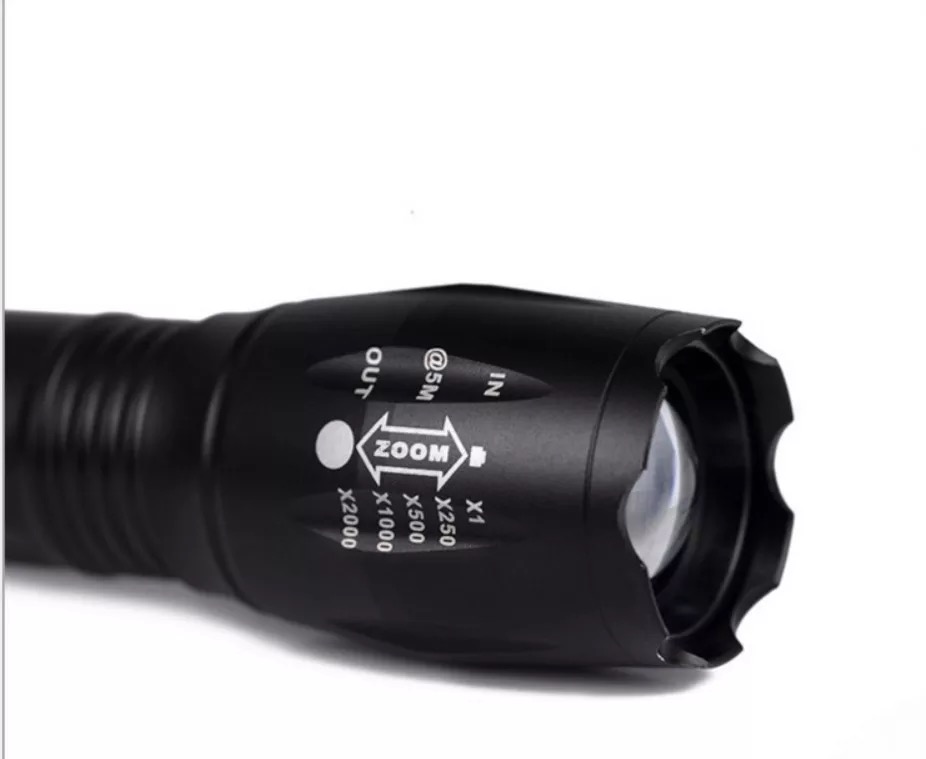 Bright CLED 5 Mode Bright Zoom Flashlight Splashproof Torch with