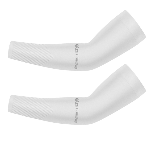 Ice Silk Sport Arm Sleeves Cycling Arm Sleeves Cover UV Protection Outdoor Running Basketball Summer Sunscreen Riding Sleeves