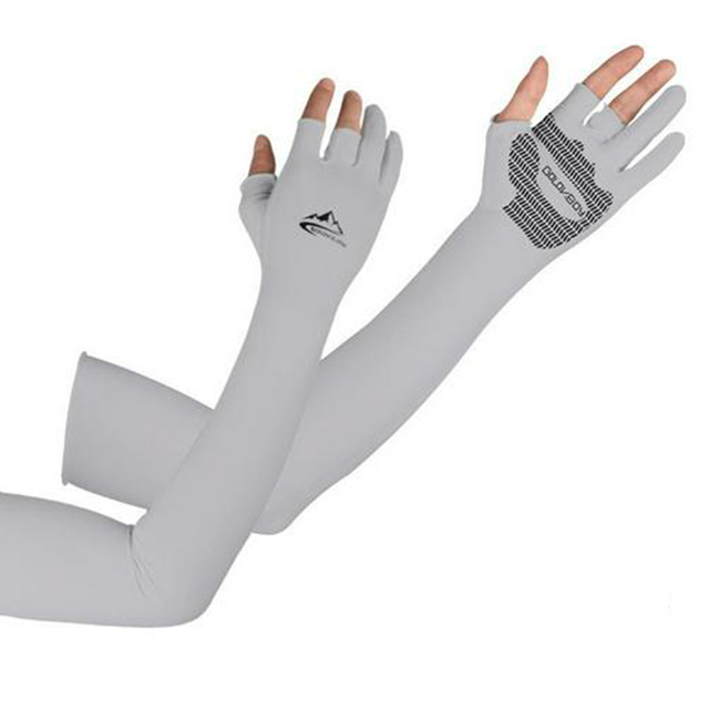 1 Pairs Unisex Cooling Arm Sleeves Elbow Cover Cycling Run Fishing UV Sun Protection Women Nylon Cool Arm Sleeves