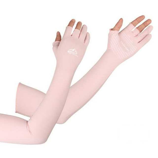 1 Pairs Unisex Cooling Arm Sleeves Elbow Cover Cycling Run Fishing UV Sun Protection Women Nylon Cool Arm Sleeves