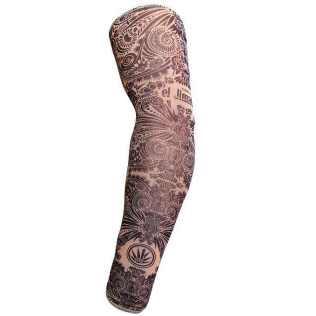 1Pcs Arm Sleeves Fake Temporary Tattoo Sleeve Full Arm Sunscreen Tattoo Sleeves Slip Running Sun UV Protection Hand Sleeve Cover