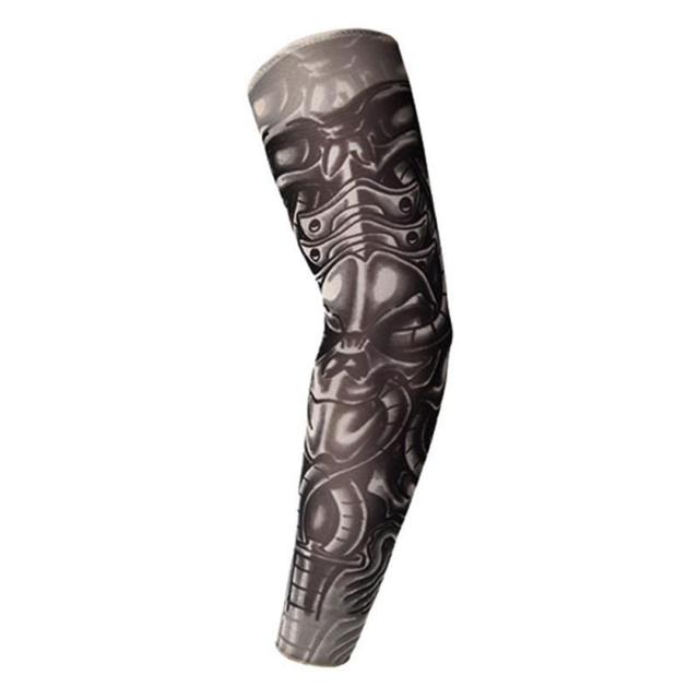 1PCS Outdoor Cycling Sleeve 3D Tattoo Printed Arm Cover Cycling Sun Protection Arm Cooling Sleeves Riding Sleeves Arm Protection