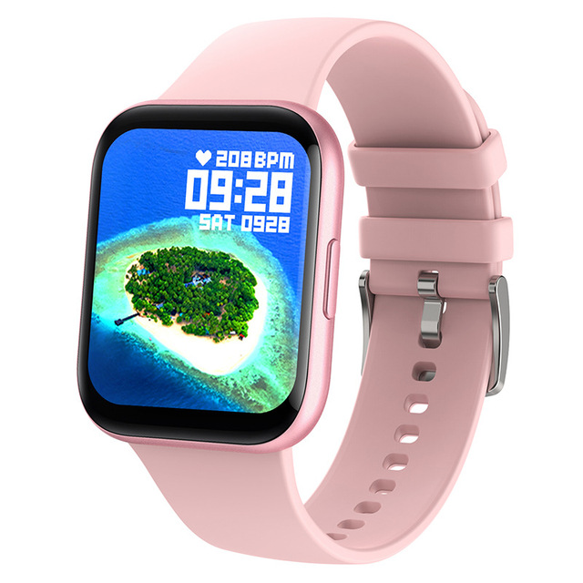 Smart Watch Heart Rate Blood Pressure Monitor 1.69-inch High-definition Full Touch Screen Multi-Sport Custom Dial For Ladies