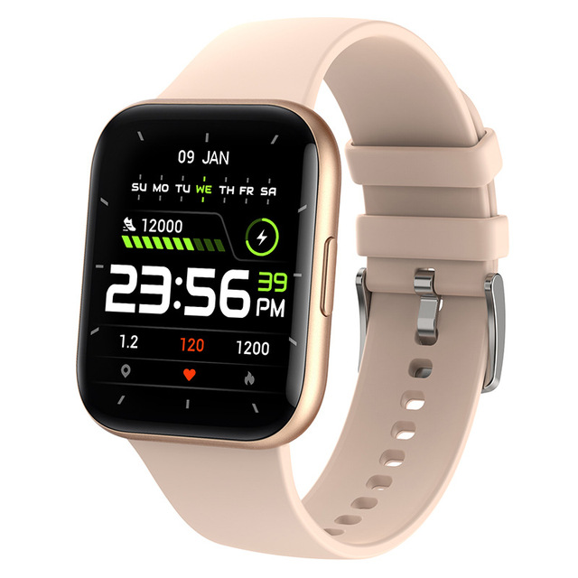Smart Watch Heart Rate Blood Pressure Monitor 1.69-inch High-definition Full Touch Screen Multi-Sport Custom Dial For Ladies