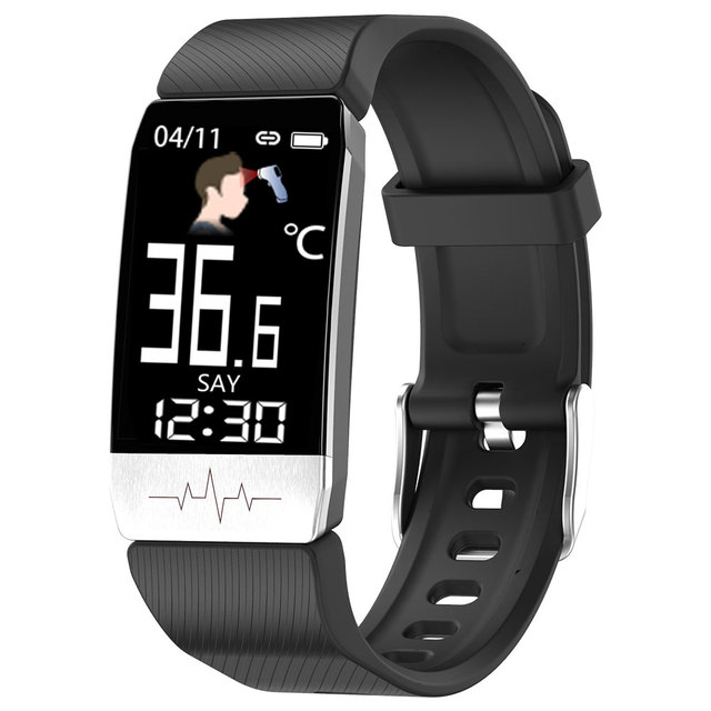 T1S Smart Watch Bluetooth Call Message Display Temperature Heart Rate Blood Pressure Sports Tracker Fashion