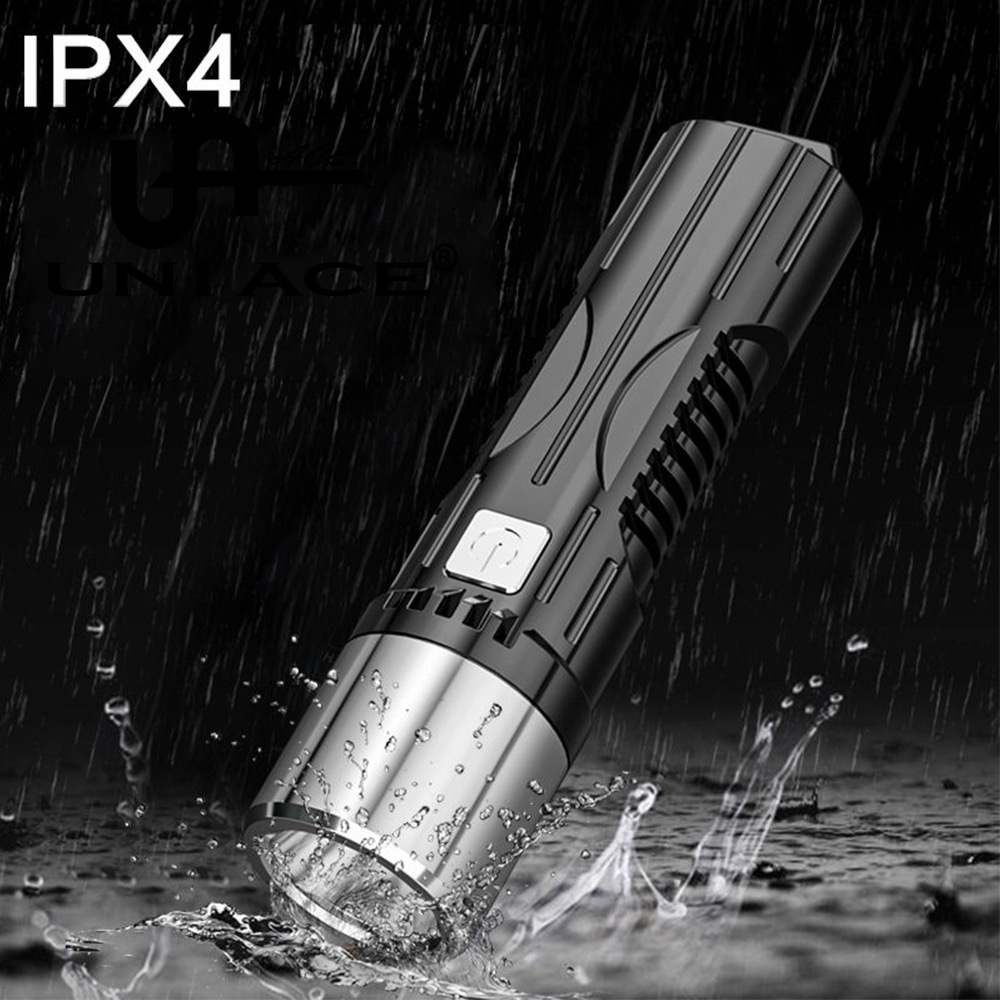 Ultra LED Zoom Mini Flashlight Splashproof flashlight rechargeable