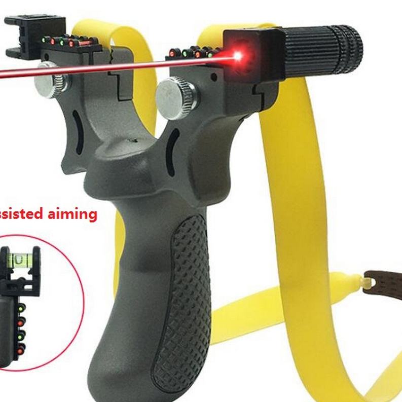 Professional Outdoor Resin Laser Slingshot Large Powerful Rubber Band