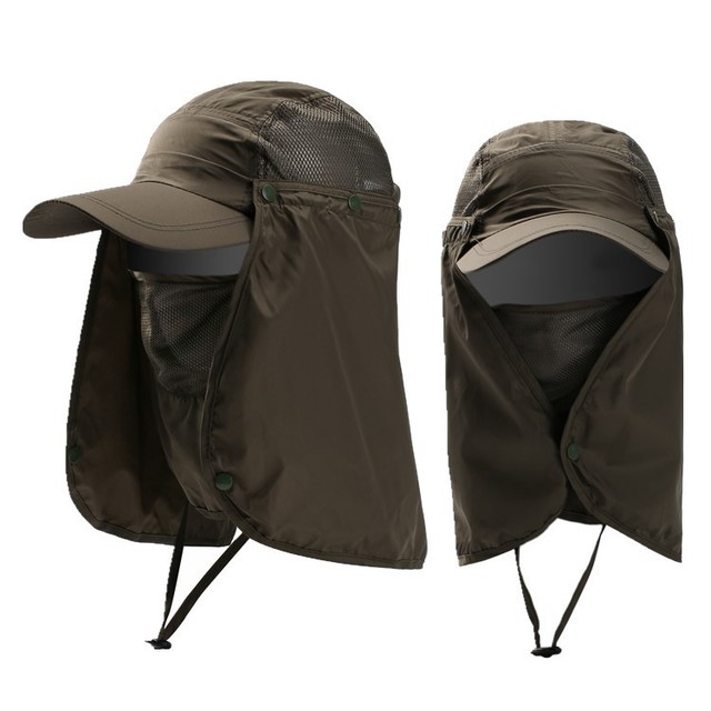 Multifunction Foldable Bucket Hats For Women Men Quick Drying Baseball Cap Summer UV Protection Fishing Sun Hat With Neck Flap