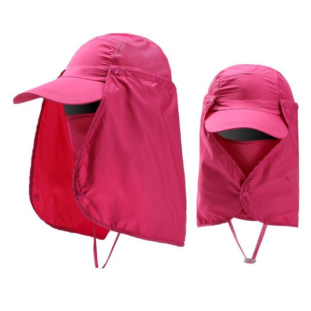 Multifunction Foldable Bucket Hats For Women Men Quick Drying Baseball Cap Summer UV Protection Fishing Sun Hat With Neck Flap