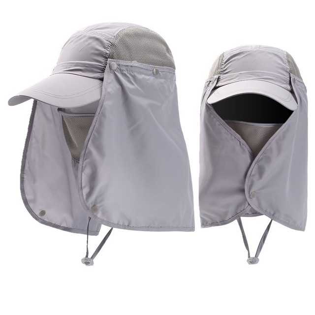 Multifunction Foldable Bucket Hats For Women Men Quick Drying Baseball Cap Summer UV Protection Fishing Sun Hat With Neck Flap