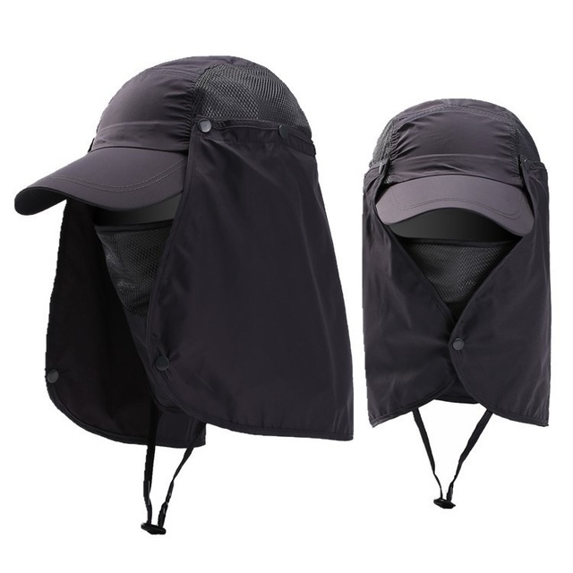 Multifunction Foldable Bucket Hats For Women Men Quick Drying Baseball Cap Summer UV Protection Fishing Sun Hat With Neck Flap