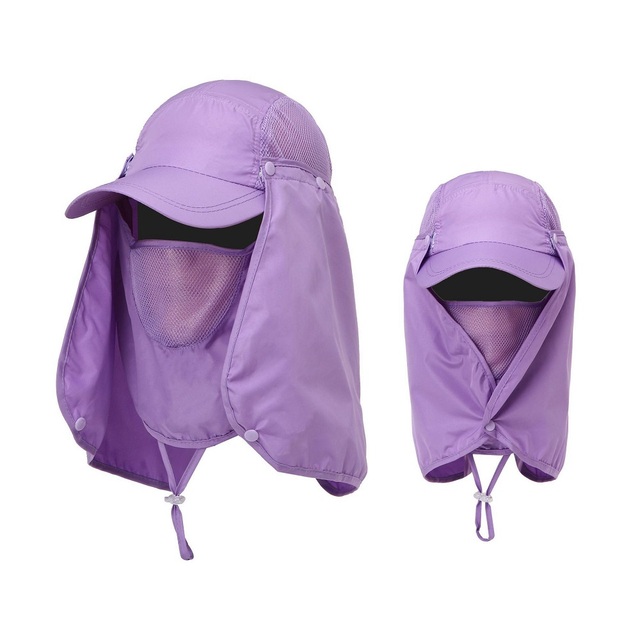 Multifunction Foldable Bucket Hats For Women Men Quick Drying Baseball Cap Summer UV Protection Fishing Sun Hat With Neck Flap