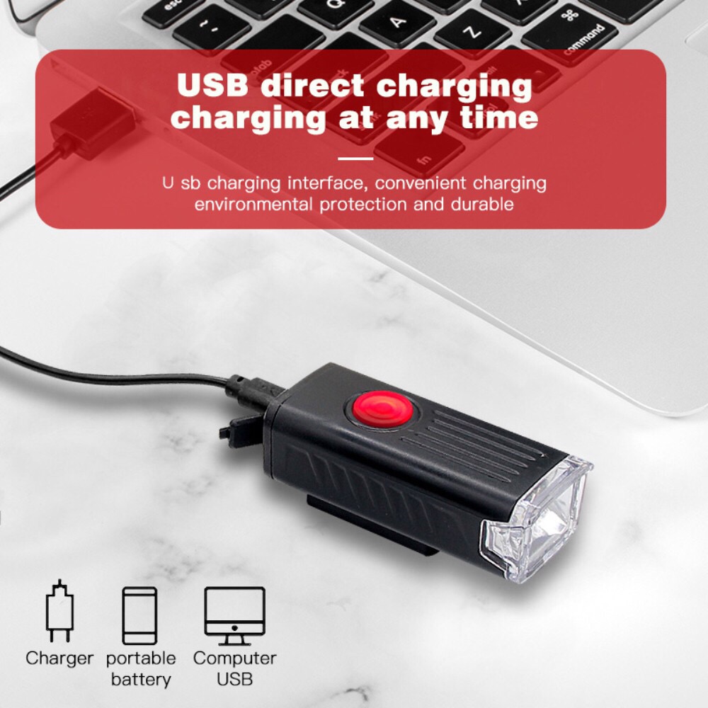 Bicycle lights bicycle lights USB rechargeable highlight outdoor riding accessories and equipment