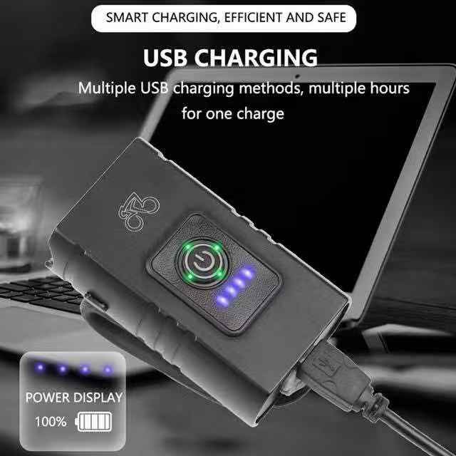 Bicycle headlight Super bright 10W 1000LM 6 Modes USB Rechargeable bicycle light kit  waterproof bicycle headlight and rear light bicycl