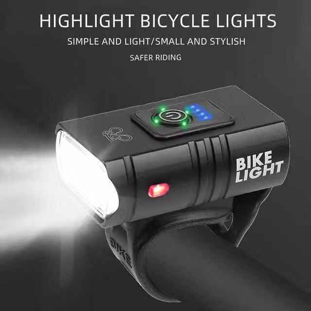 Bicycle headlight Super bright 10W 1000LM 6 Modes USB Rechargeable bicycle light kit  waterproof bicycle headlight and rear light bicycl