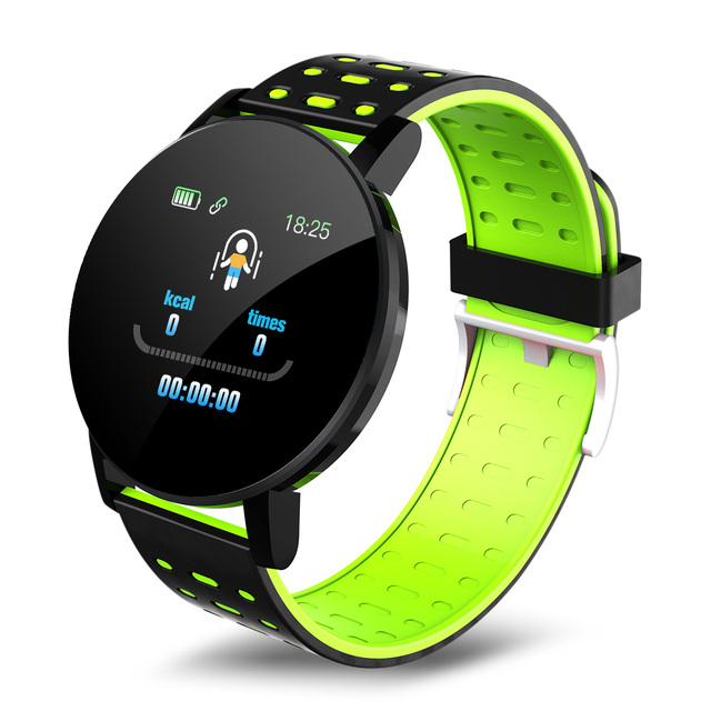 119 Plus Smart Bluetooth Watch Fitness Tracker Sport Heart Rate Monitor Blood Waterproof Women Children for Android IOS