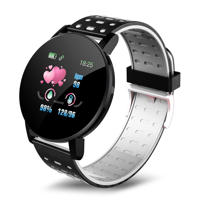 119 Plus Smart Bluetooth Watch Fitness Tracker Sport Heart Rate Monitor Blood Waterproof Women Children for Android IOS