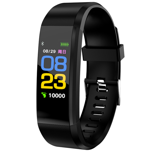 115 PLUS Smart Bluetooth Watch Fitness Tracker Sport Heart Rate Monitor Blood Waterproof Women Children for Android IOS