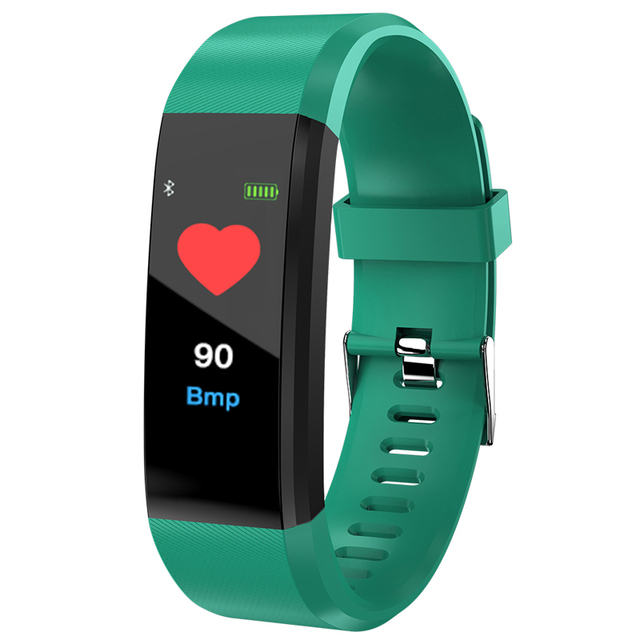 115 PLUS Smart Bluetooth Watch Fitness Tracker Sport Heart Rate Monitor Blood Waterproof Women Children for Android IOS