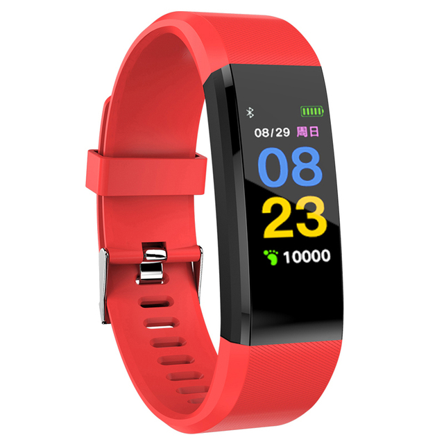 115 PLUS Smart Bluetooth Watch Fitness Tracker Sport Heart Rate Monitor Blood Waterproof Women Children for Android IOS