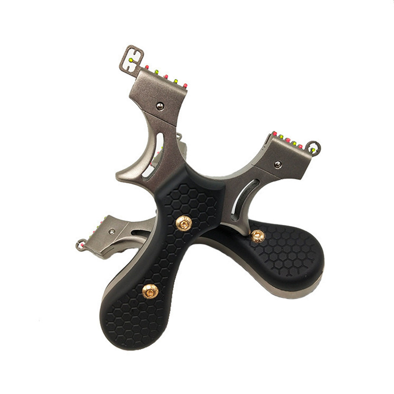 Black Patch Slingshot Feels Very Comfortable Outdoor Hunting Big Power