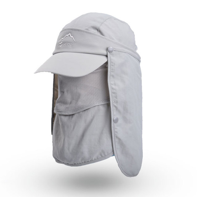 Summer UV Protection Sun Hats For Women Men Multifunction Foldable Bucket Hat With Neck Flap Male Waterproof Hiking Fishing Caps