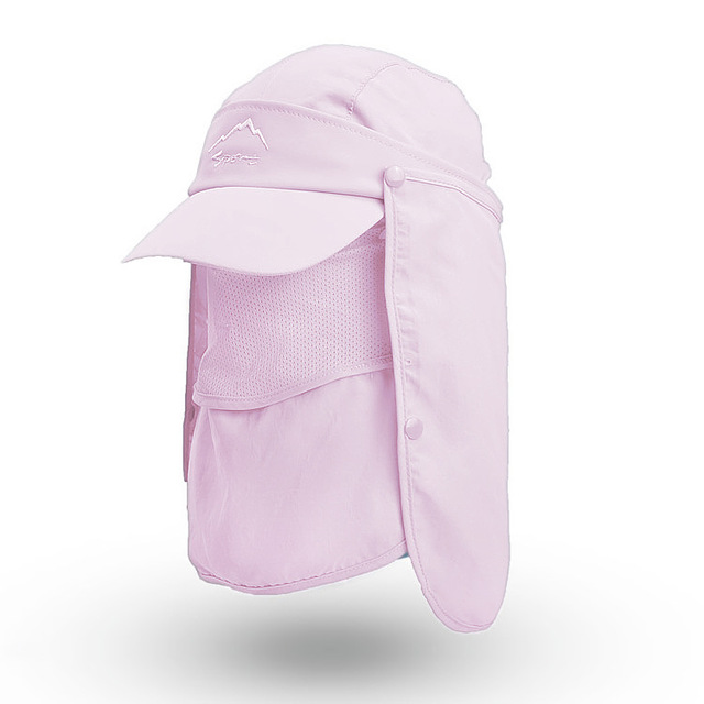 Summer UV Protection Sun Hats For Women Men Multifunction Foldable Bucket Hat With Neck Flap Male Waterproof Hiking Fishing Caps