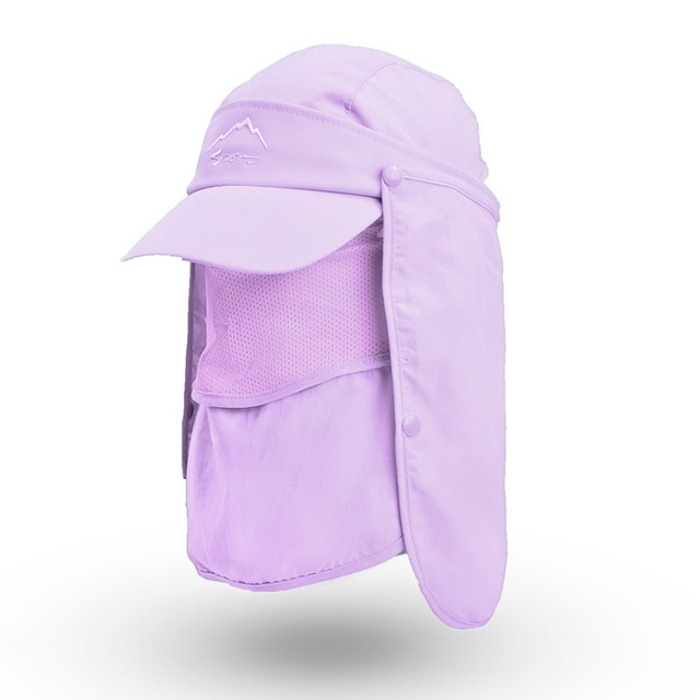 Summer UV Protection Sun Hats For Women Men Multifunction Foldable Bucket Hat With Neck Flap Male Waterproof Hiking Fishing Caps