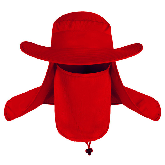Summer UPF 50+ Sun Hat Women Men 2 IN 1 Bucket Hats With Face Neck Flap Male Windproof Fishing Hat Outdoor Hiking Caps