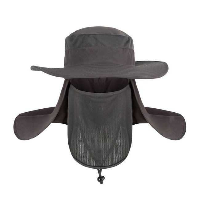 Summer UPF 50+ Sun Hat Women Men 2 IN 1 Bucket Hats With Face Neck Flap Male Windproof Fishing Hat Outdoor Hiking Caps