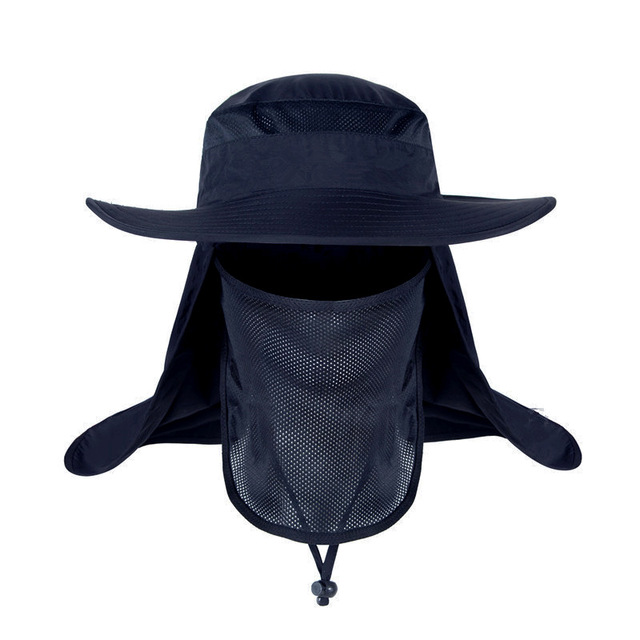 Summer UPF 50+ Sun Hat Women Men 2 IN 1 Bucket Hats With Face Neck Flap Male Windproof Fishing Hat Outdoor Hiking Caps