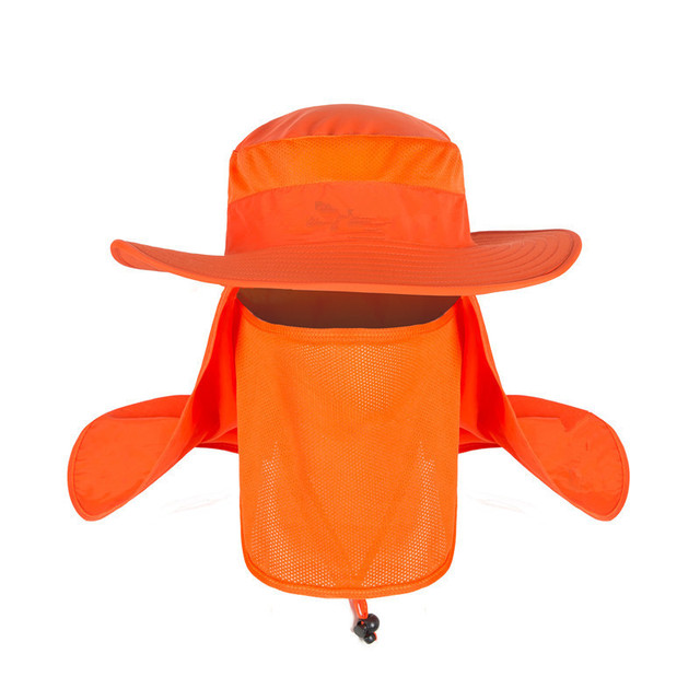 Summer UPF 50+ Sun Hat Women Men 2 IN 1 Bucket Hats With Face Neck Flap Male Windproof Fishing Hat Outdoor Hiking Caps