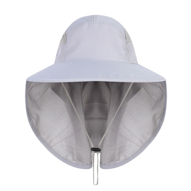 UPF50+ Summer Sun Hat Women Long Wide Brim Boonie Hats Unisex Bucket Hat With Breathable Neck Flap Outdoor Fishing Caps