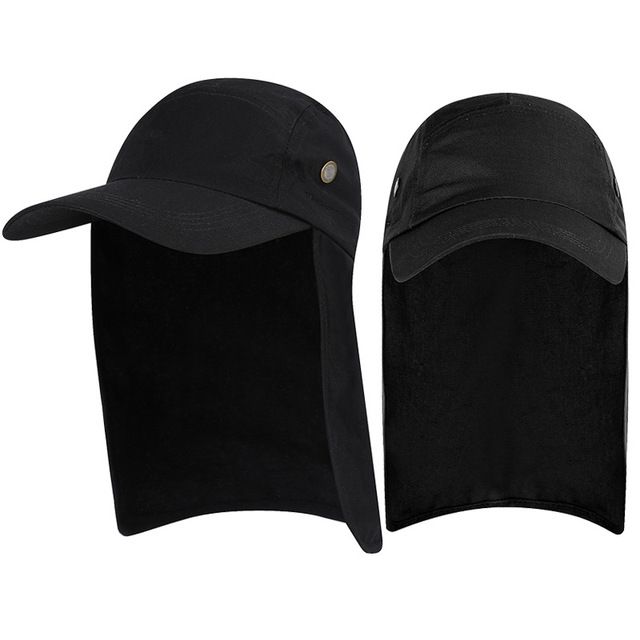 Summer Outdoor UV Protection Sun Hat Women Mens Bucket Hat With Neck Flap Male Long Wide Brim Fishing Hiking Caps