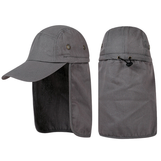 Summer Outdoor UV Protection Sun Hat Women Mens Bucket Hat With Neck Flap Male Long Wide Brim Fishing Hiking Caps