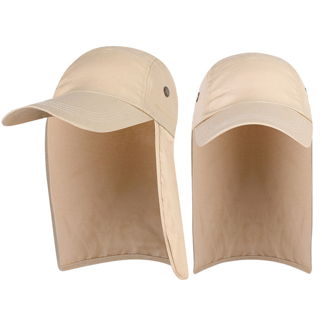 Summer Outdoor UV Protection Sun Hat Women Mens Bucket Hat With Neck Flap Male Long Wide Brim Fishing Hiking Caps