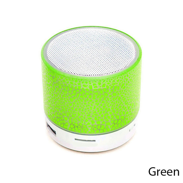 Bluetooth Speaker LED Light Crack Mini Protable Speaker Outdoor Sound Box for Mobile Phone