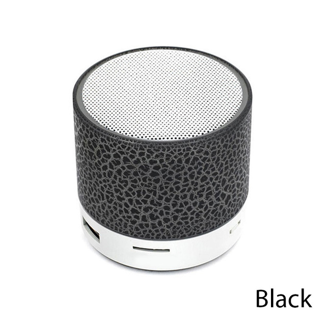 Bluetooth Speaker LED Light Crack Mini Protable Speaker Outdoor Sound Box for Mobile Phone
