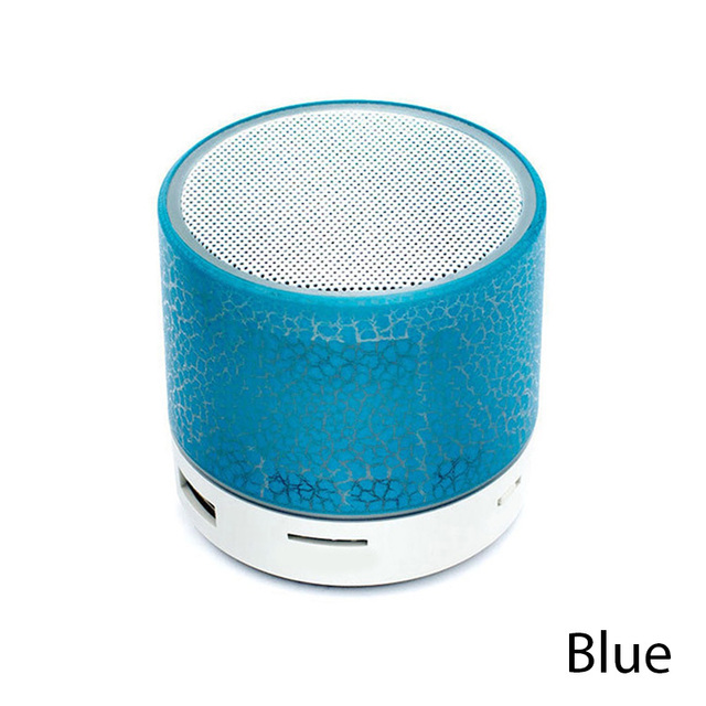 Bluetooth Speaker LED Light Crack Mini Protable Speaker Outdoor Sound Box for Mobile Phone