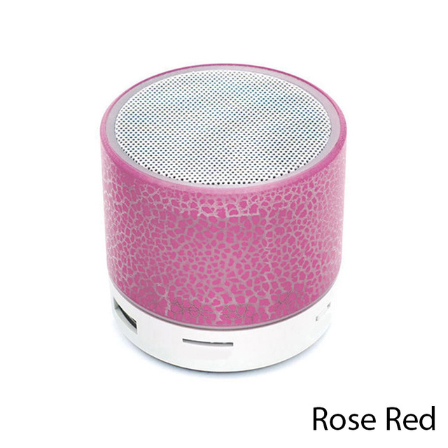Bluetooth Speaker LED Light Crack Mini Protable Speaker Outdoor Sound Box for Mobile Phone